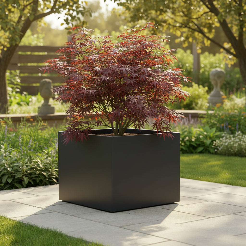 Aluminium square planter  Corten Steel Ireland