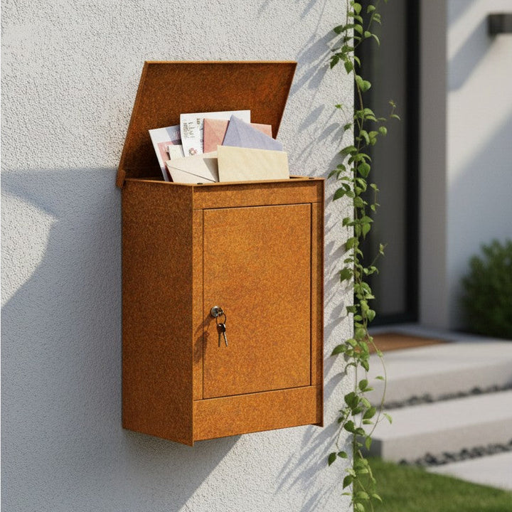 Corten parcel box