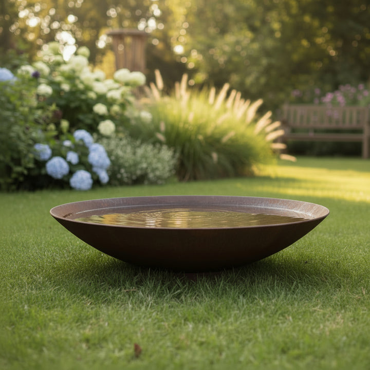 Corten water bowl