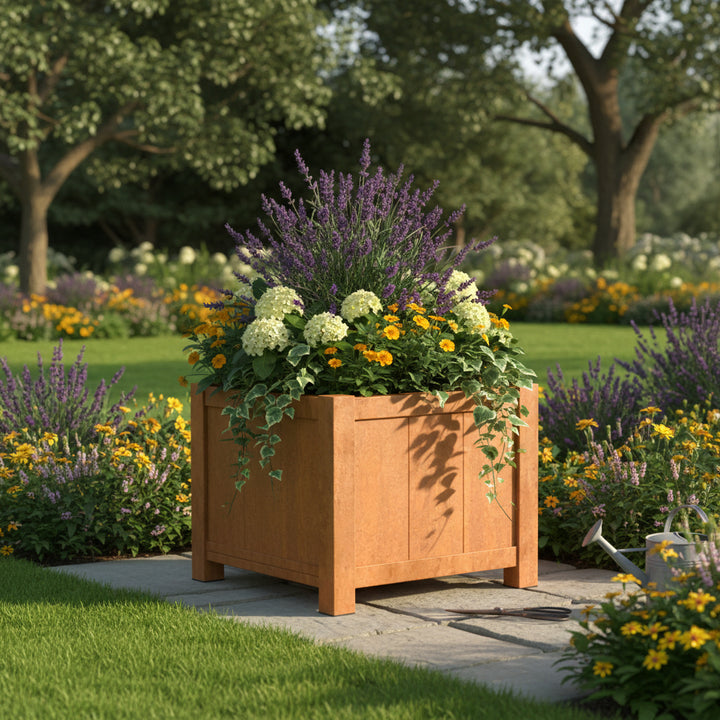 Corten city planter